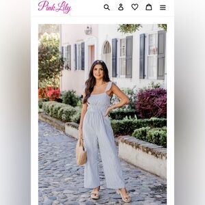 Pink Lily Jumpsuit